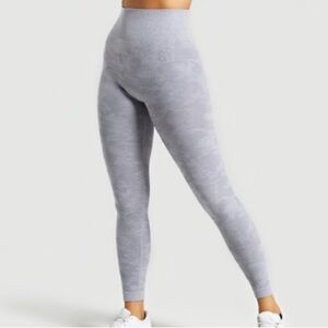 Gymshark Seamless High-Waisted Legging Gray Camo